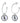 White Sox Hoop Earring