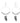 Fancy White Sox Dangle Earring