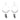 Fancy White Sox Dangle Earring